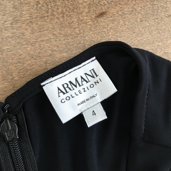 Armani Collezioni Cocktail Dress Embellished Belt - Picture 4 of 7